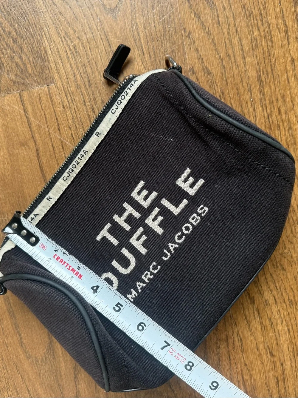 Marc Jacobs Black 'The Duffle' Canvas Toiletry Pouch - no strap